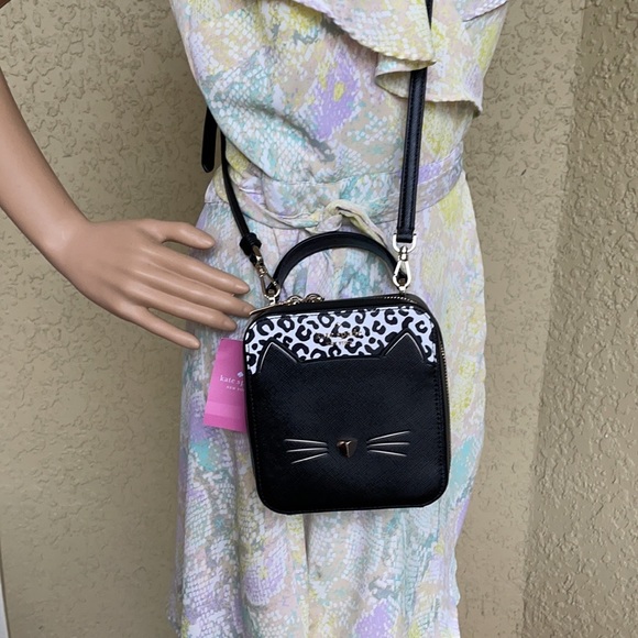 Kate Spade meow cat daisy crossbody purse - Picture 12 of 16